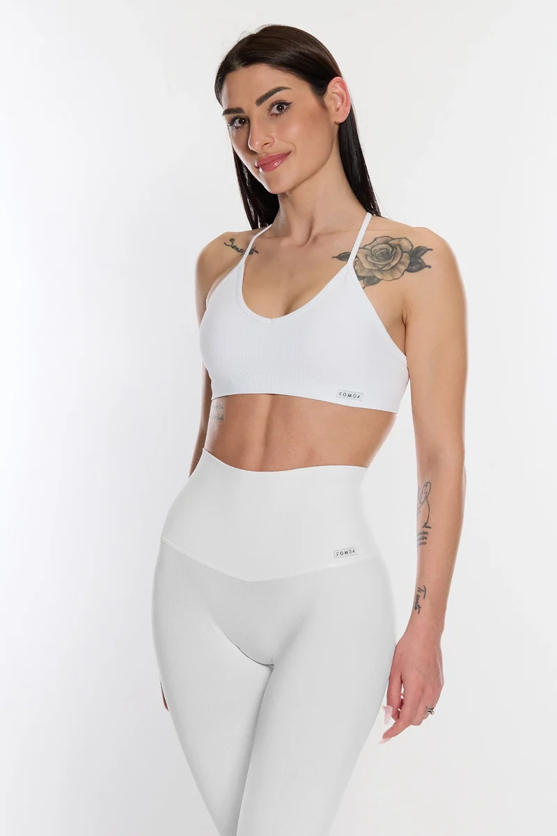 Top Calipso Ring Bianco Costine