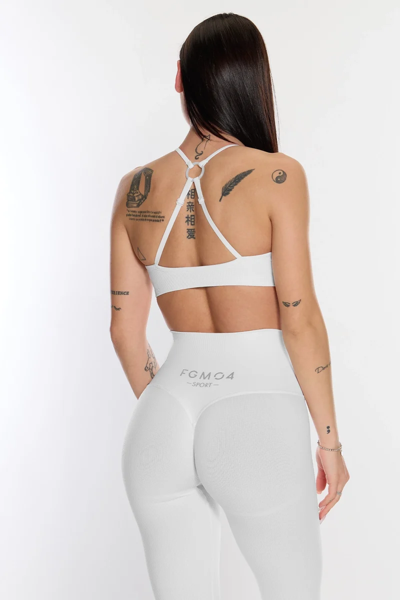 Top Calipso Ring Bianco Costine