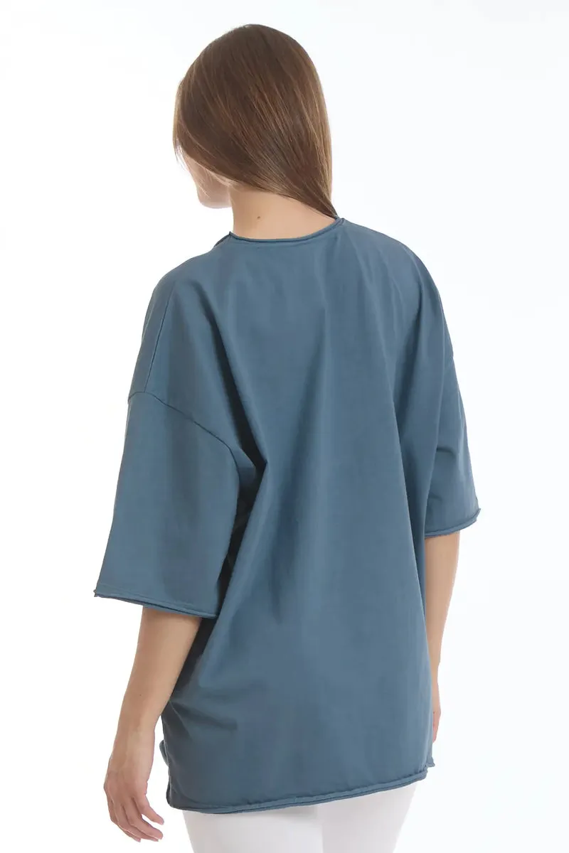 Maglia Donna WorkOut Extra Large Blu Stellare