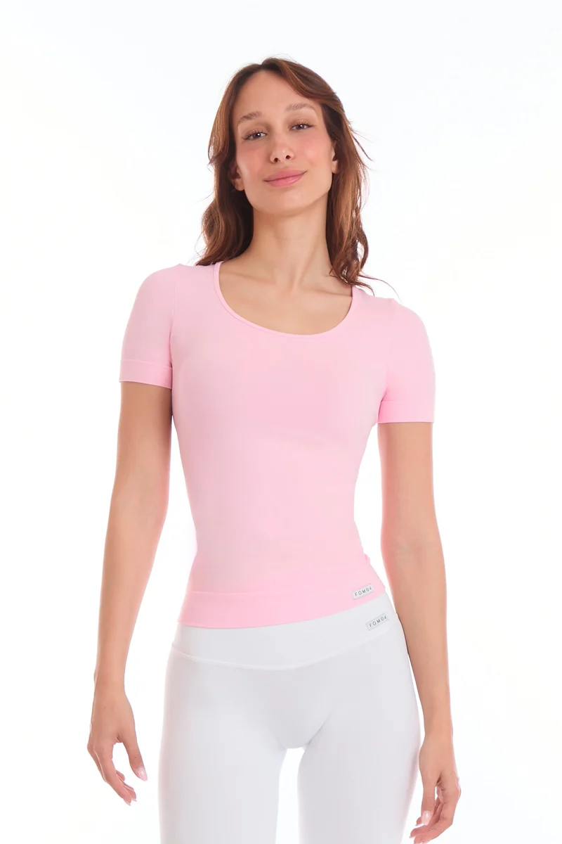 T-Shirt Miss FGM04 Rosa Macaron