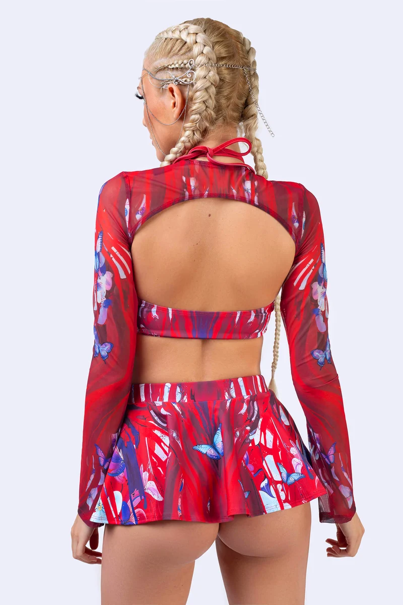 Cut the Cameras 2-Piece Halter Top