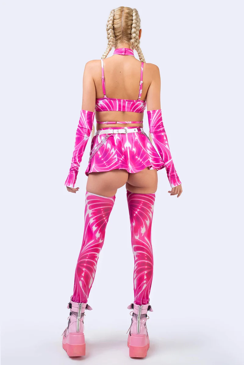 Bubblegum Heat Strappy Triangle Top