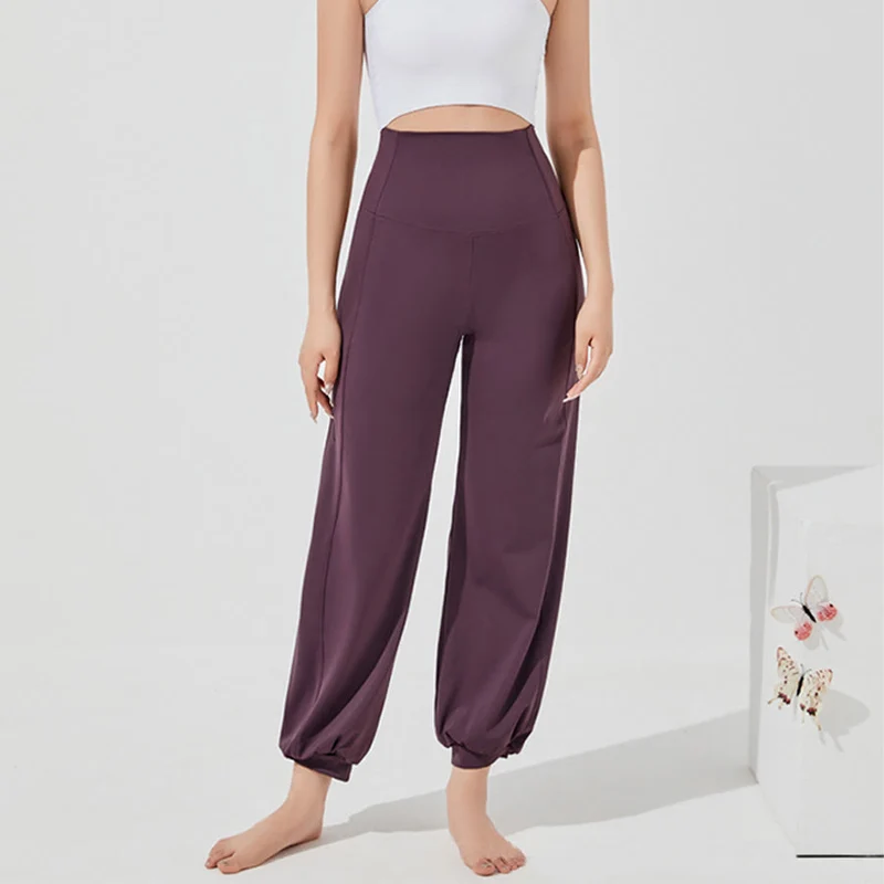 Olivenorma High Waist Ankle Length Harem Loose Yoga Pants Women's Pants