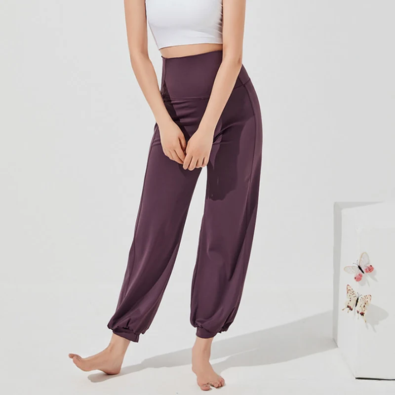 Olivenorma High Waist Ankle Length Harem Loose Yoga Pants Women's Pants