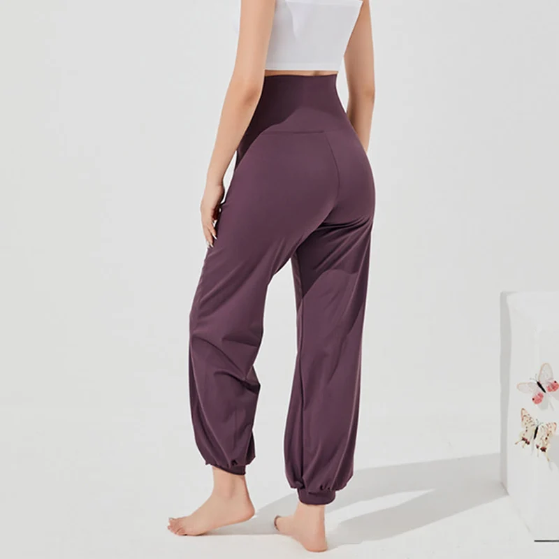 Olivenorma High Waist Ankle Length Harem Loose Yoga Pants Women's Pants