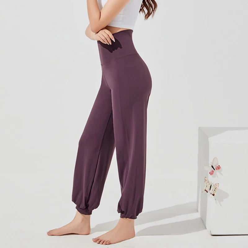 Olivenorma High Waist Ankle Length Harem Loose Yoga Pants Women's Pants