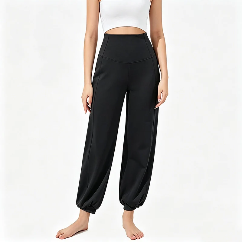 Olivenorma High Waist Ankle Length Harem Loose Yoga Pants Women's Pants