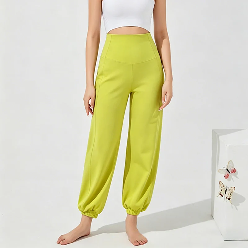 Olivenorma High Waist Ankle Length Harem Loose Yoga Pants Women's Pants