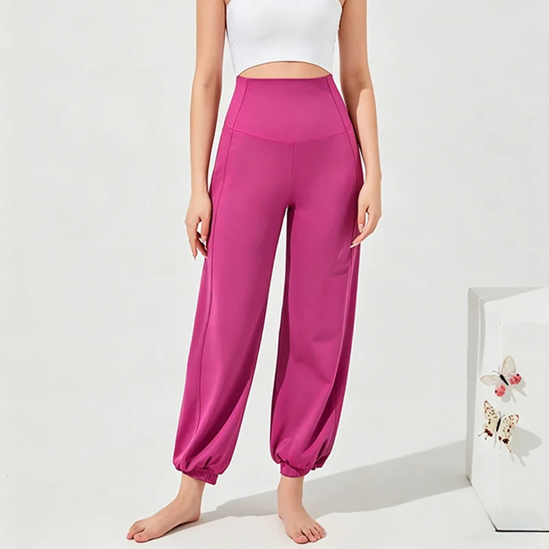 Olivenorma High Waist Ankle Length Harem Loose Yoga Pants Women's Pants