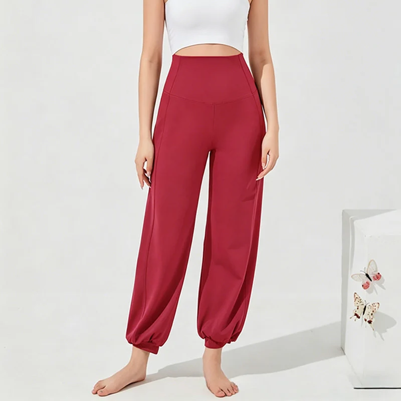 Olivenorma High Waist Ankle Length Harem Loose Yoga Pants Women's Pants