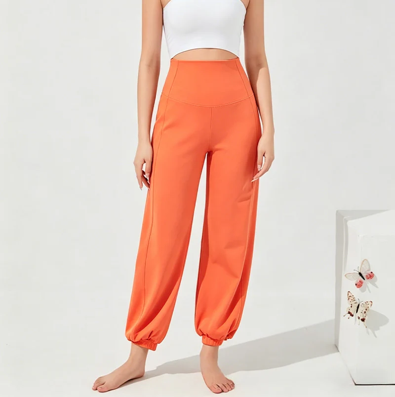 Olivenorma High Waist Ankle Length Harem Loose Yoga Pants Women's Pants