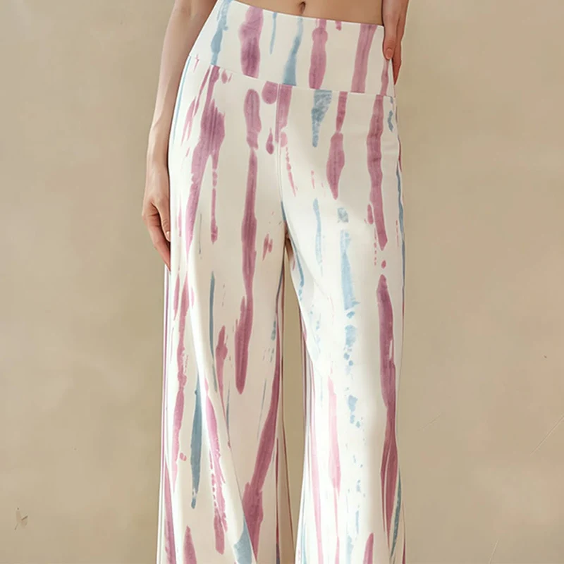 Olivenorma High Waist Wide Leg Flowy Casual Yoga Damenhose