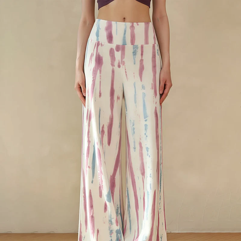 Olivenorma High Waist Wide Leg Flowy Casual Yoga Damenhose