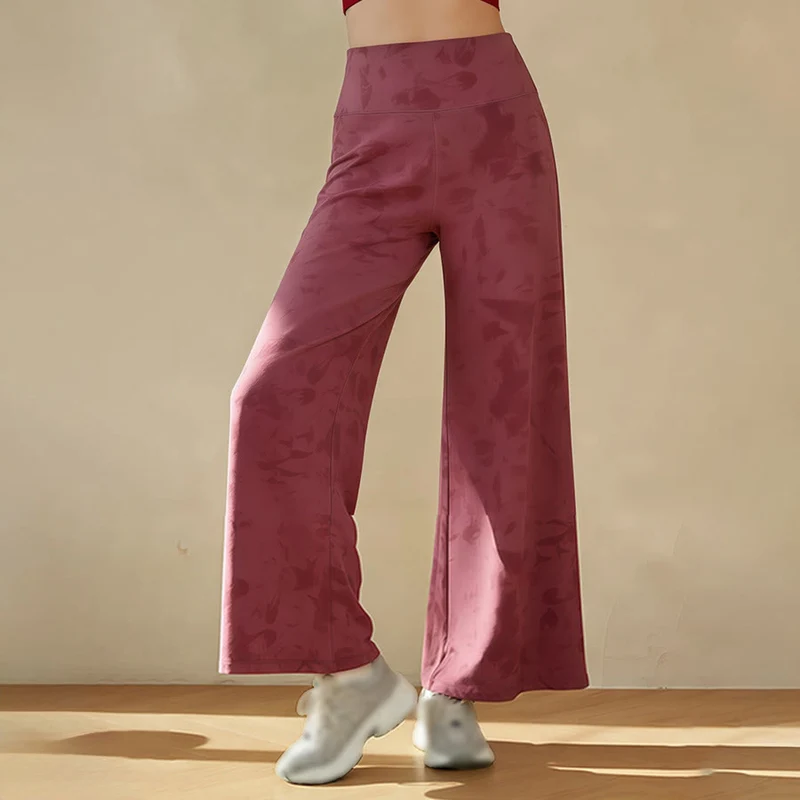 Olivenorma High Waist Wide Leg Flowy Casual Yoga Damenhose