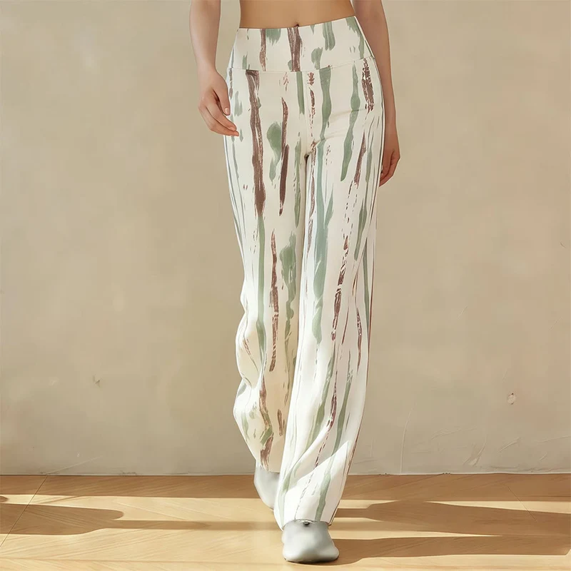 Olivenorma High Waist Wide Leg Flowy Casual Yoga Damenhose