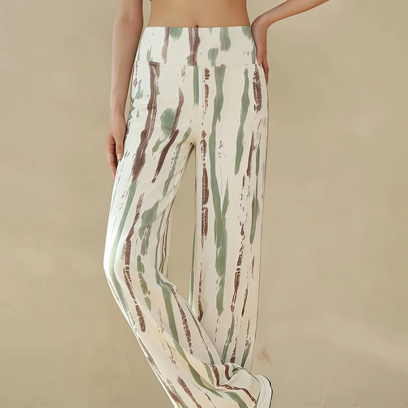 Olivenorma High Waist Wide Leg Flowy Casual Yoga Damenhose