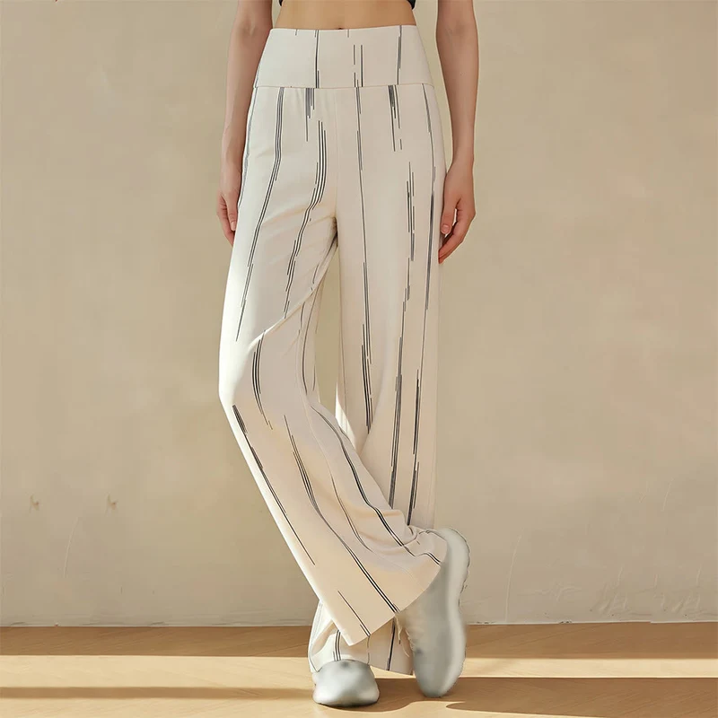 Olivenorma High Waist Wide Leg Flowy Casual Yoga Damenhose