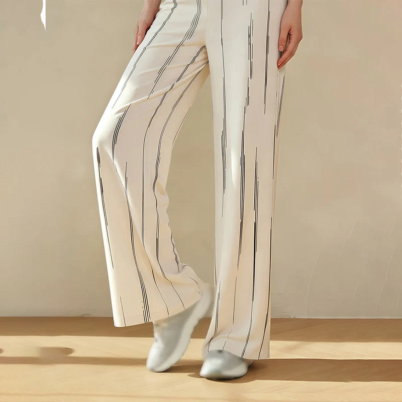 Olivenorma High Waist Wide Leg Flowy Casual Yoga Damenhose