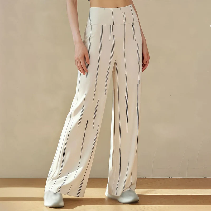 Olivenorma High Waist Wide Leg Flowy Casual Yoga Damenhose