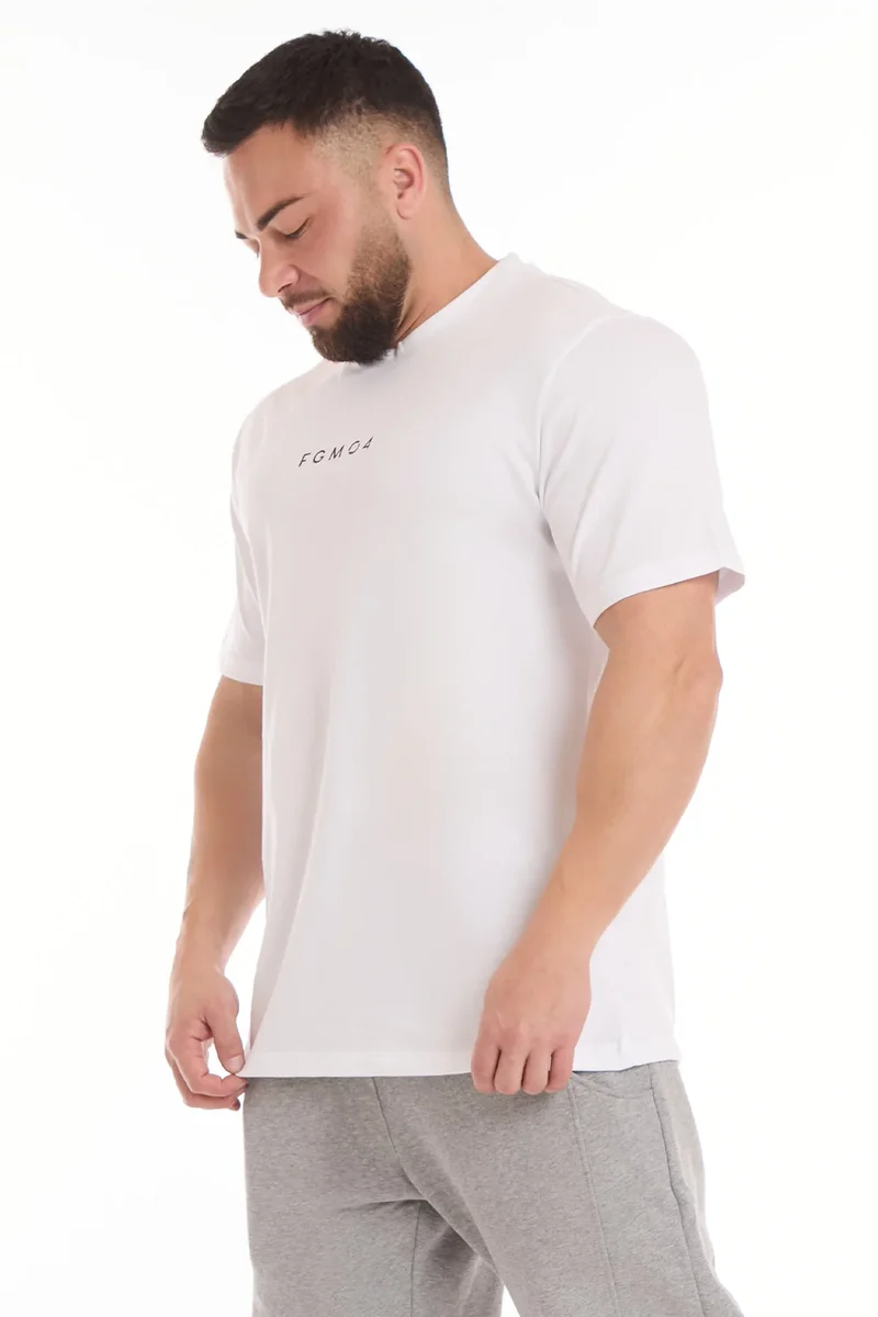 T-Shirt Uomo Street FGM04 Dragon Uomo Bianco
