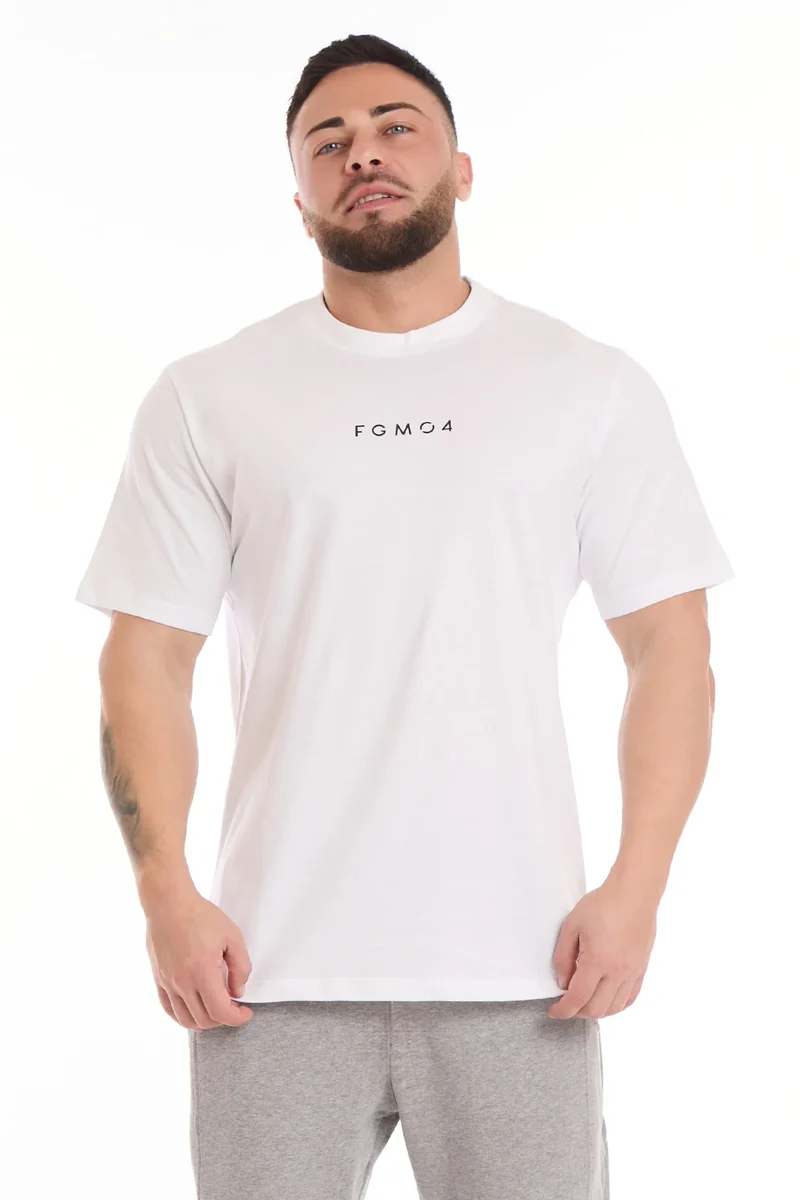 T-Shirt Uomo Street FGM04 Dragon Uomo Bianco