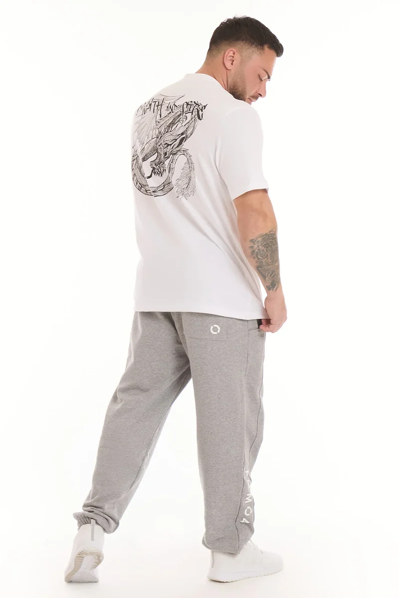 T-Shirt Uomo Street FGM04 Dragon Uomo Bianco