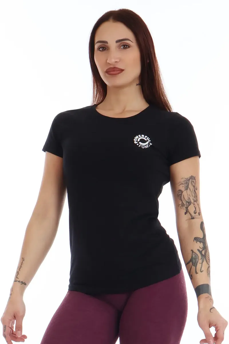 T-Shirt Donna Fit Bunny FGM04 Nero