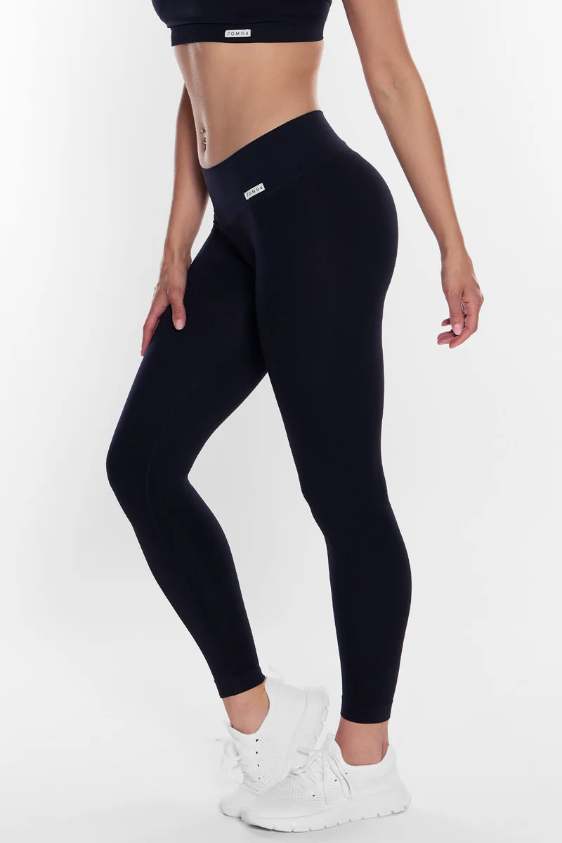 Leggings Push Up a Vita Bassa Allure Nero