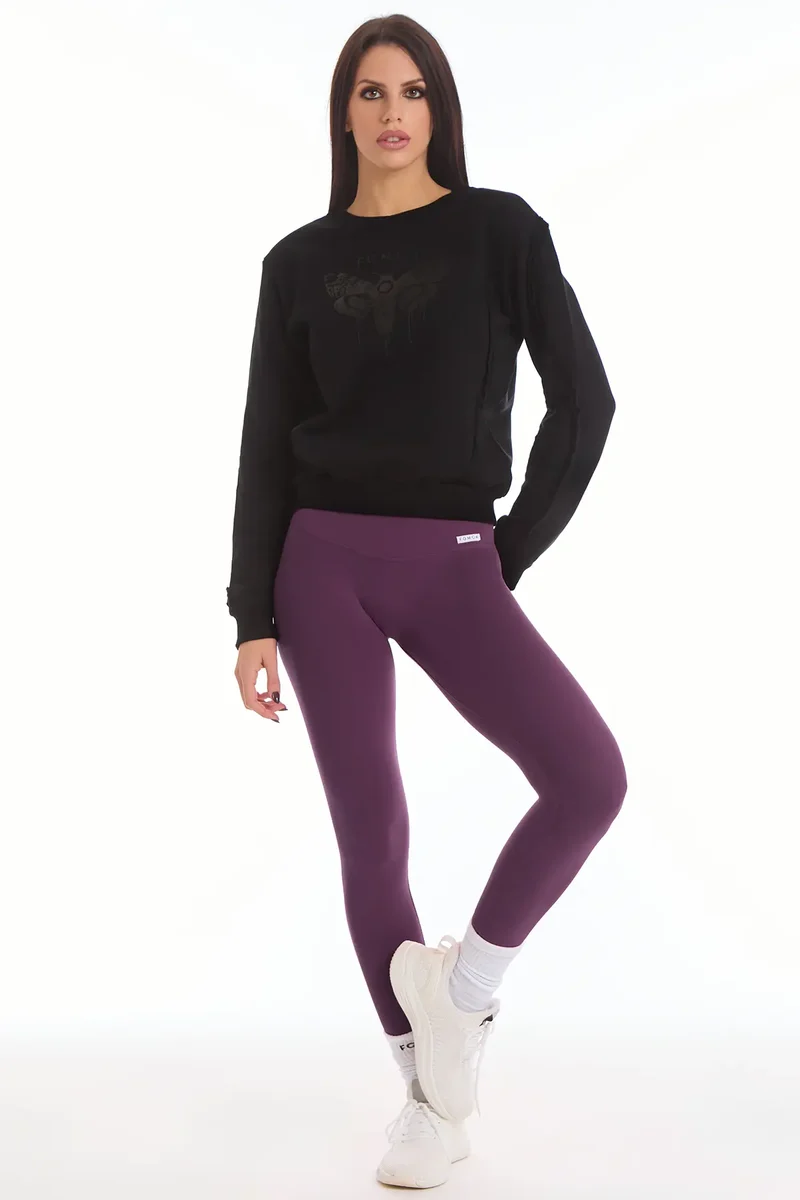 Felpa Donna Butterfly Nero