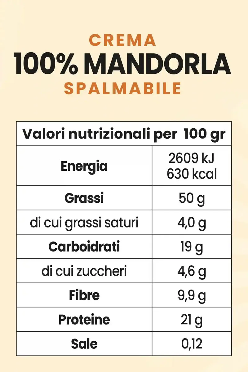 Crema 100% Mandorle - 200 g
