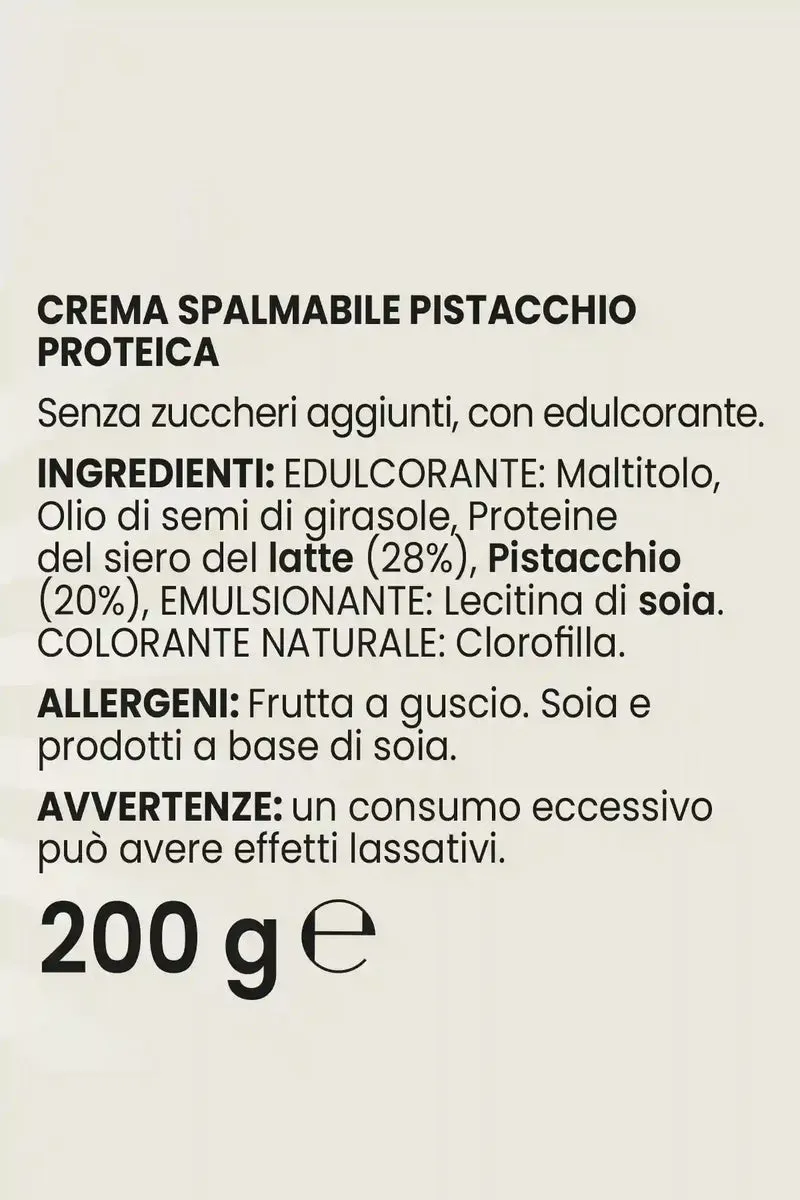 Crema Proteica Pistacchio - 200 g