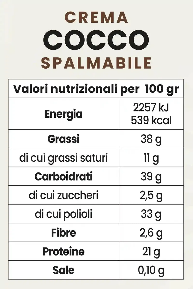 Crema Proteica Cocco - 200 g