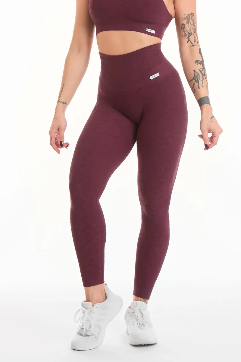 Leggings Push Up Materia Viola Melanzana