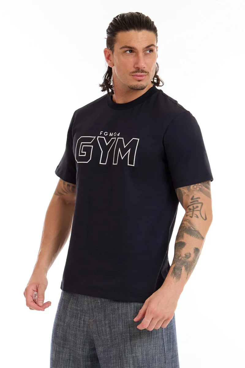 T-Shirt Uomo Gym FGM04 Blu