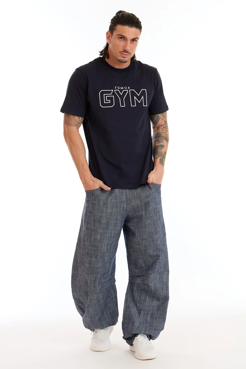 T-Shirt Uomo Gym FGM04 Blu