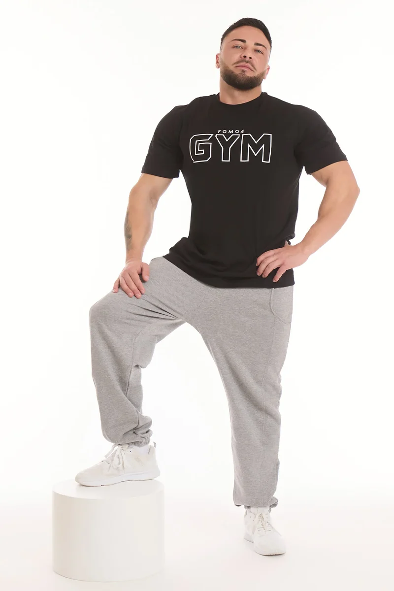 T-Shirt Uomo Gym FGM04 Nero
