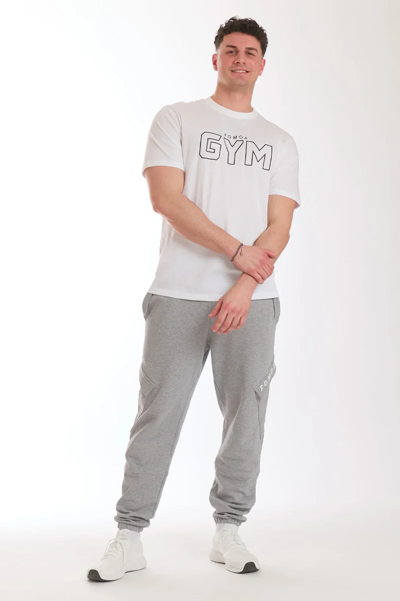 T-Shirt Uomo Gym FGM04 Bianco
