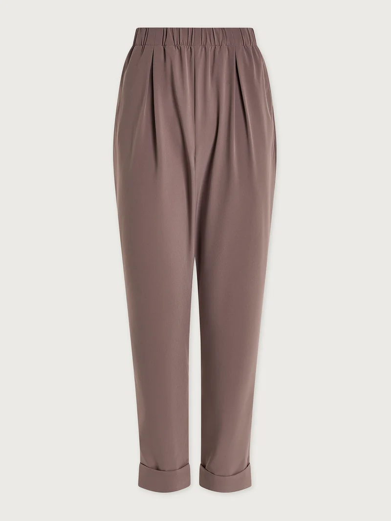 Lightweight Stretch Pleated Travel Pant Long