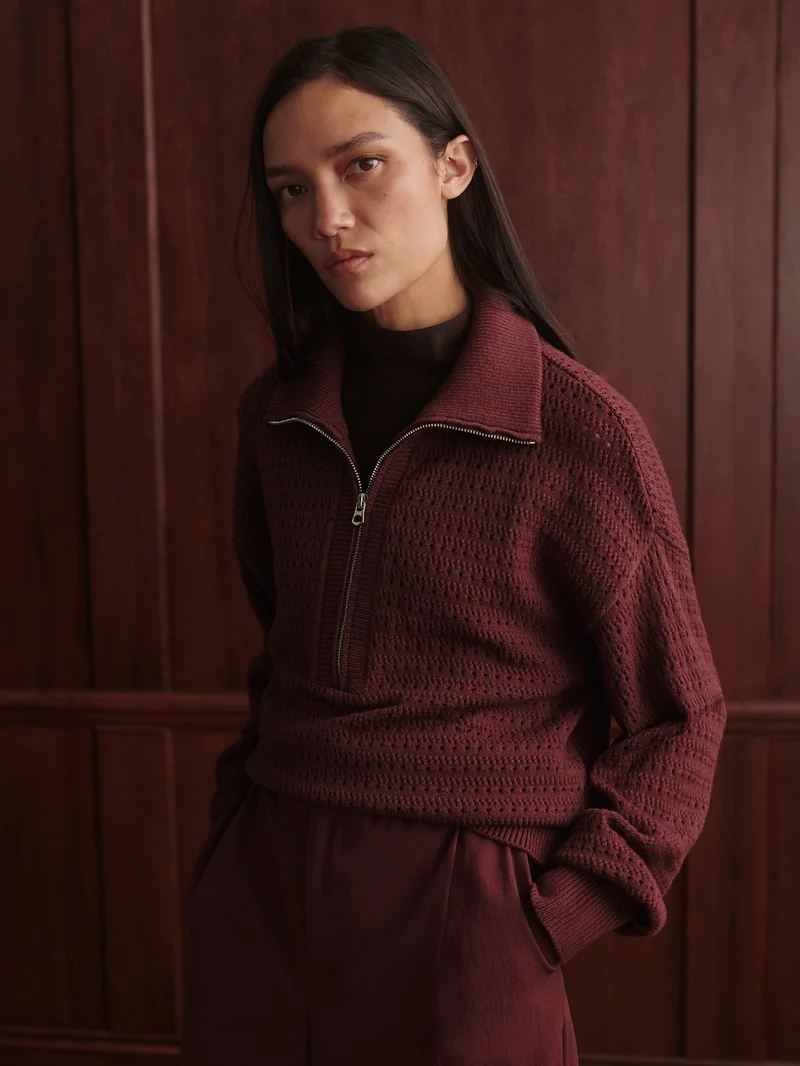 Darla Half Zip Knit