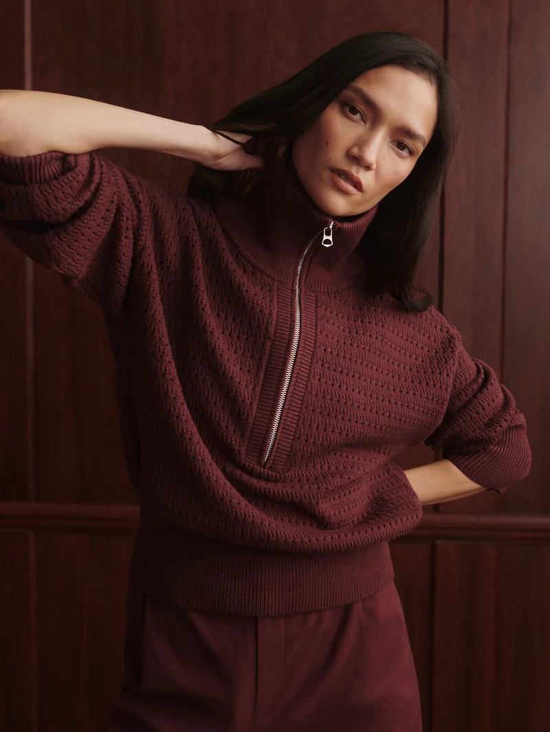 Darla Half Zip Knit