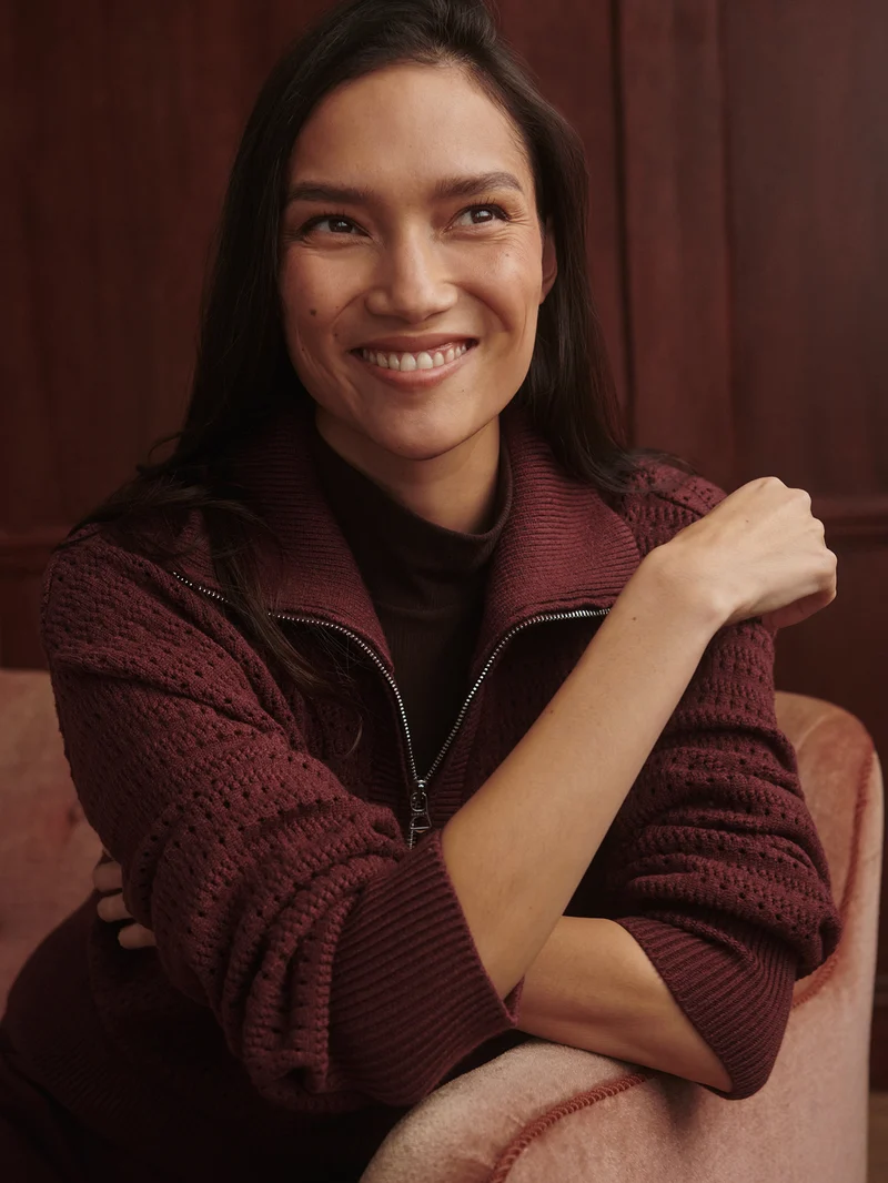 Darla Half Zip Knit
