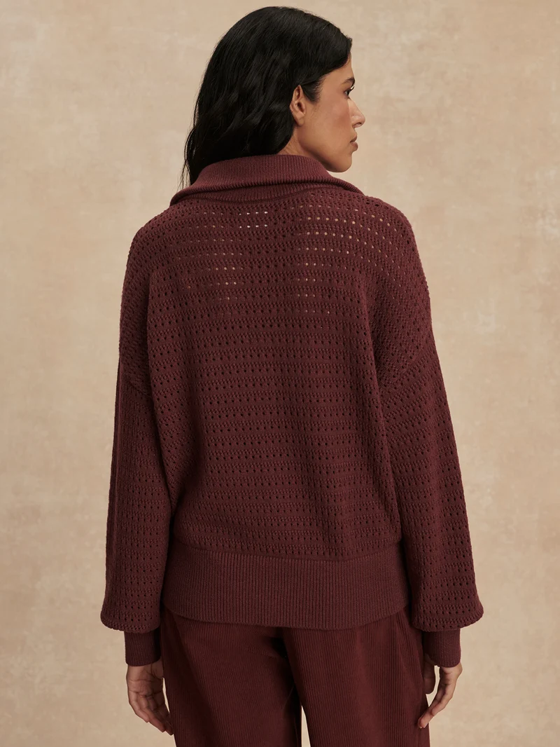 Darla Half Zip Knit