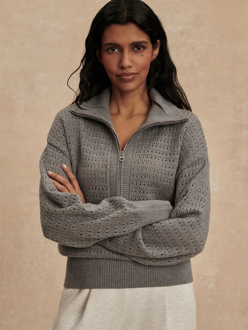 Darla Half Zip Knit