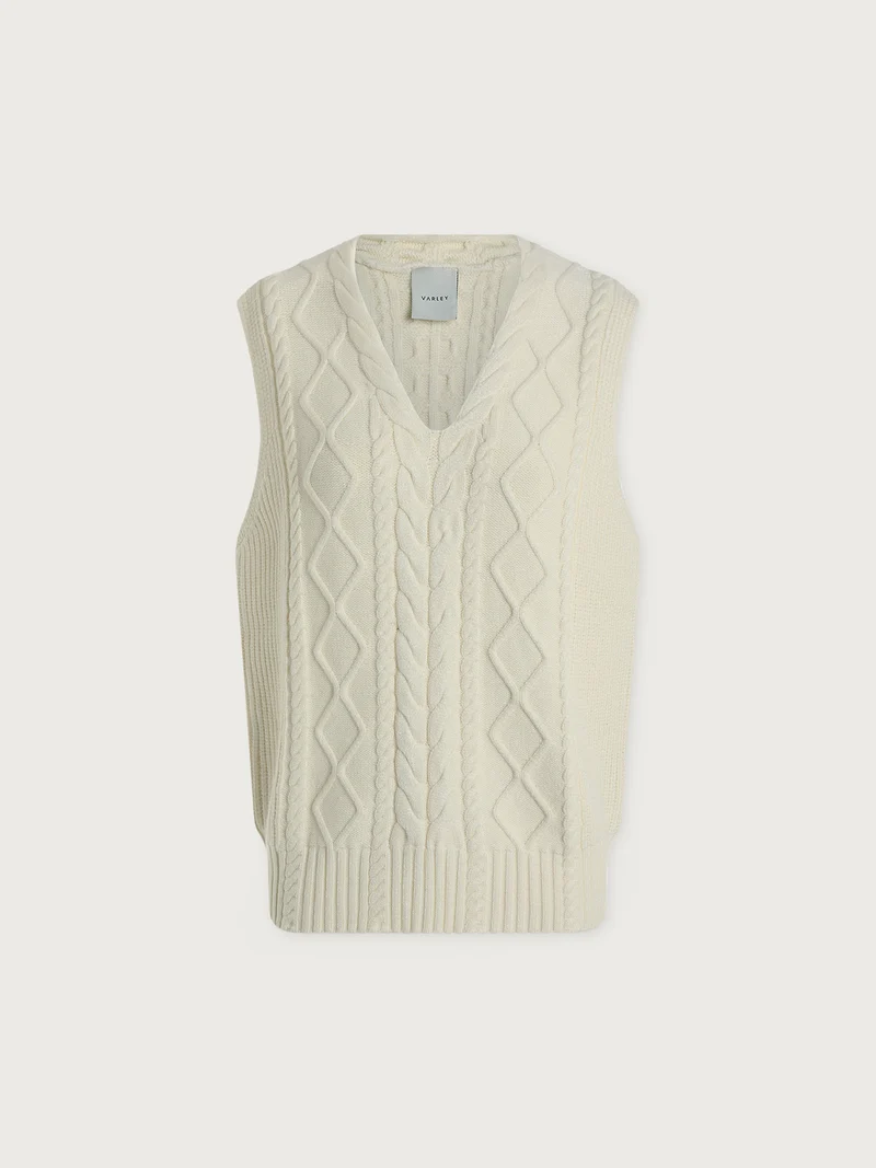 Kay Cable Knit Vest