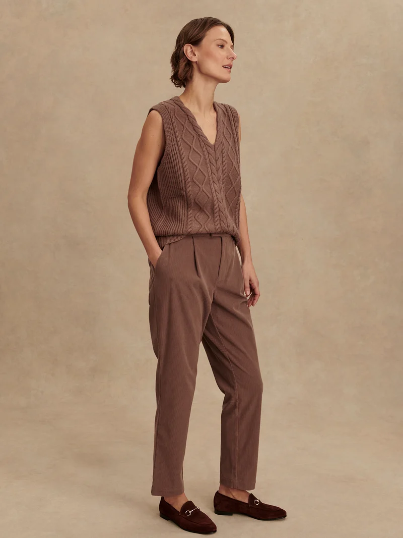 Kay Cable Knit Vest