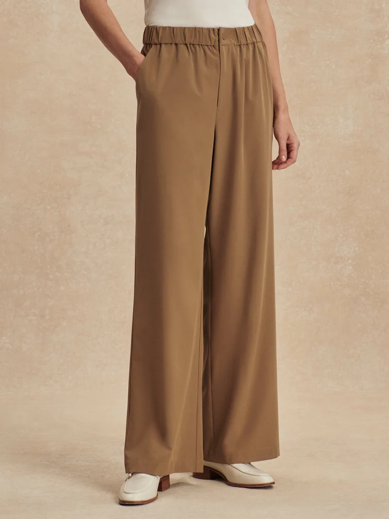 Lightweight Stretch Wide Leg Travel Pant Regular