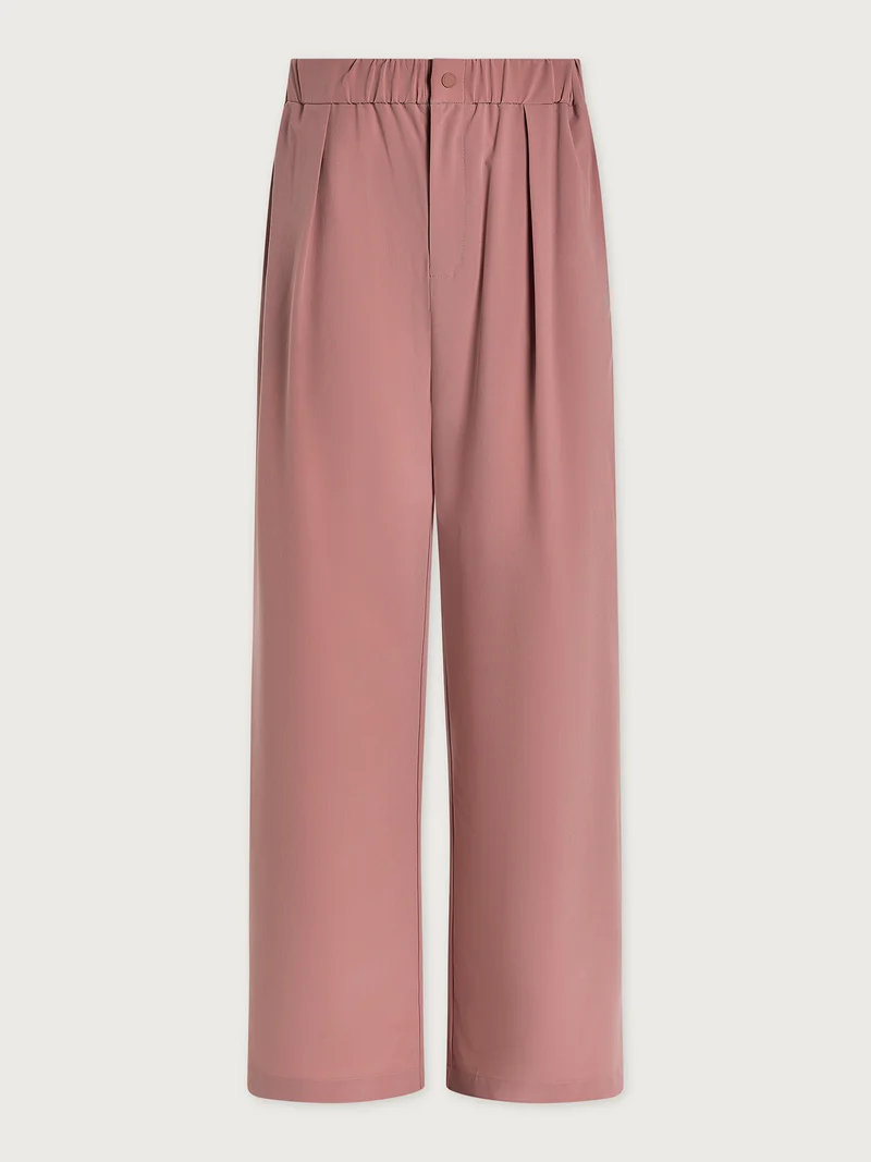 Lightweight Stretch Wide Leg Travel Pant Long