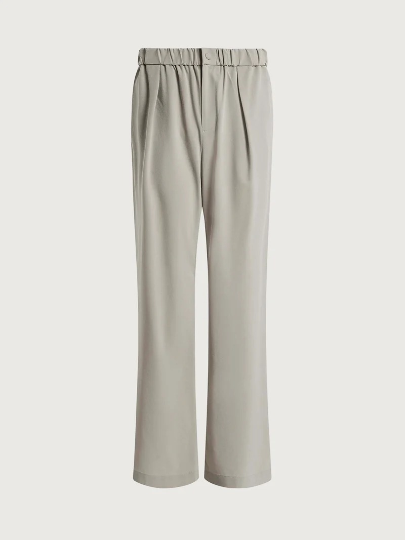 Lightweight Stretch Wide Leg Travel Pant Long