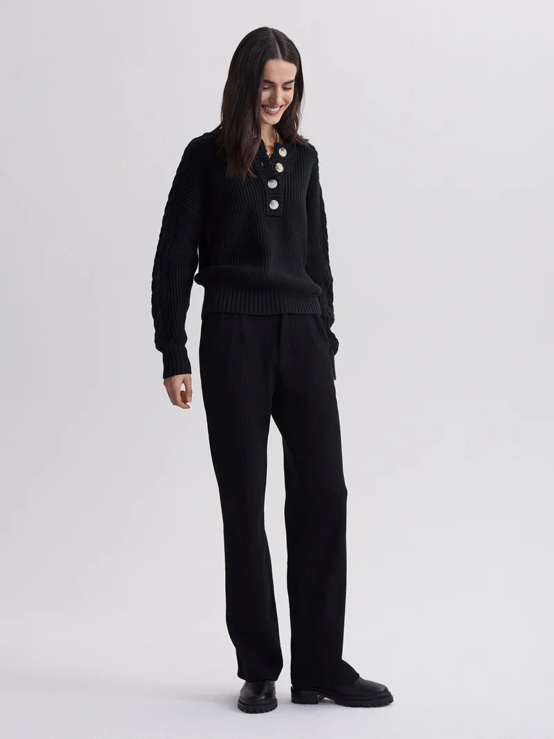 Vera Button Neck Sweater