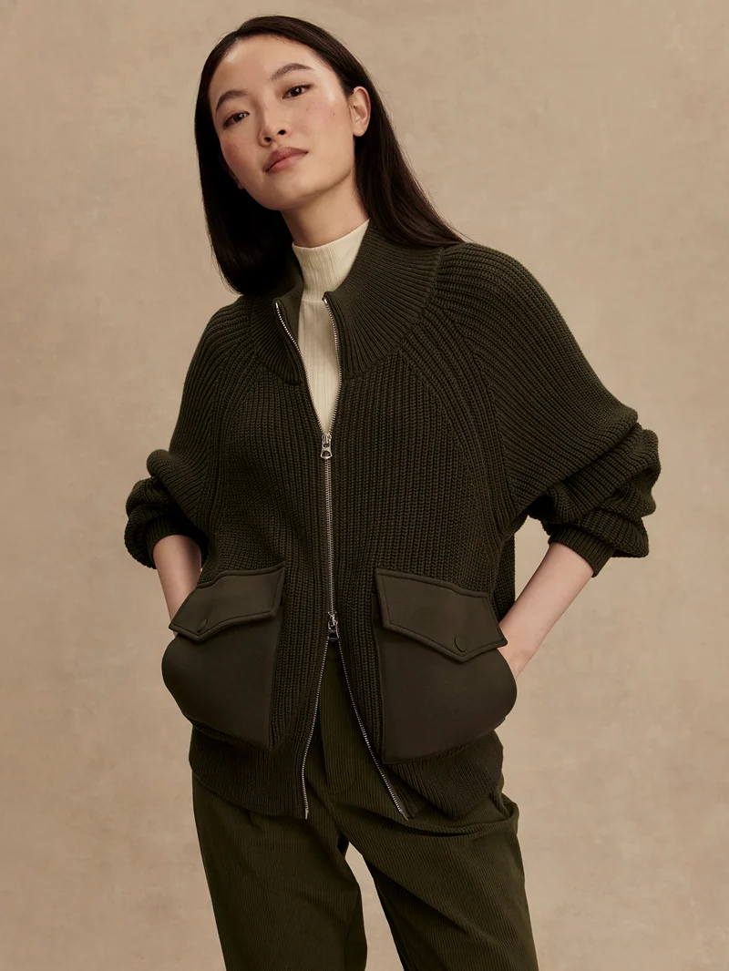 Tessa Zip-Through Knit Jacket